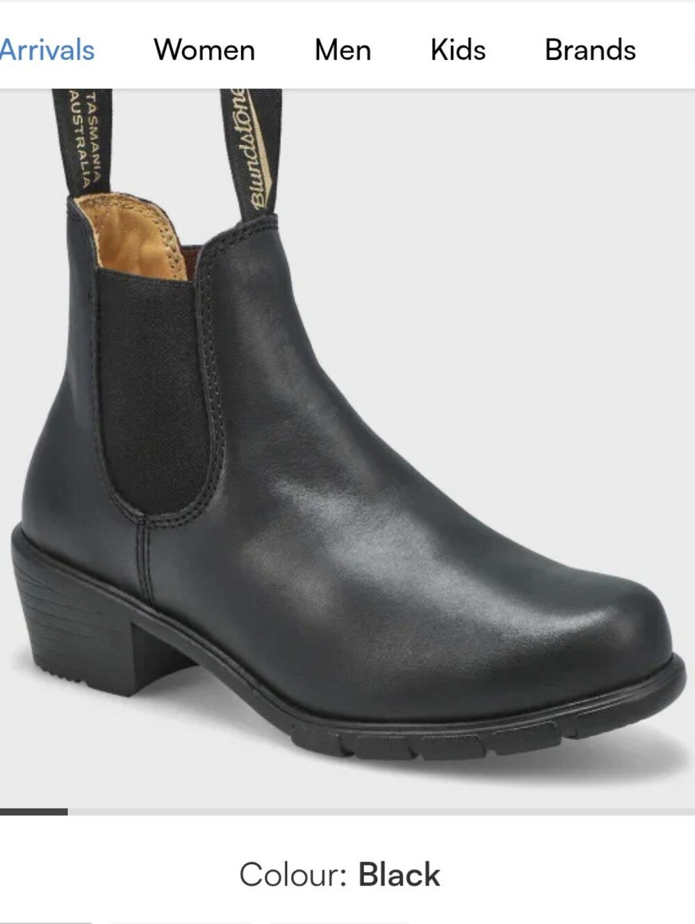 Blundstone 1671 Black Leather Chelsea Ankle Booties 8.0